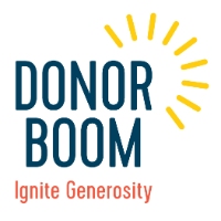 Donor Boom Company Logo by Sari McConnell, CFRE, MBA in Burlingame CA